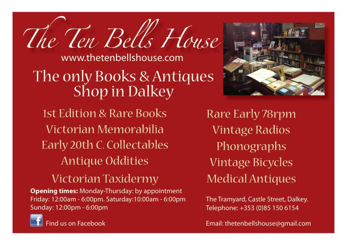 Our historical advertising for The Ten Bells House in Dalkey, County Dublin, Ireland
