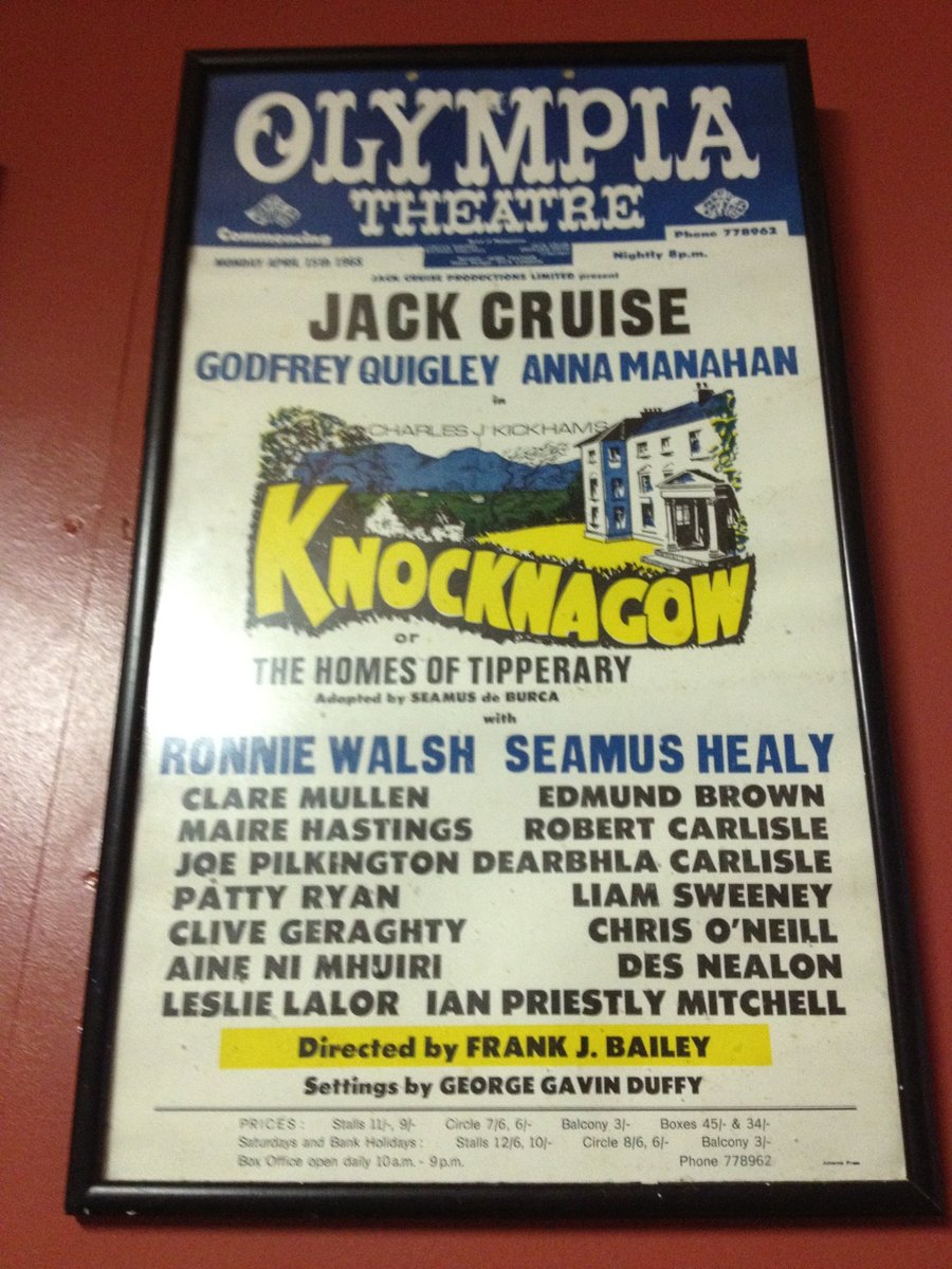 Olympia Theatre poster for Knocknagow previously sold by us