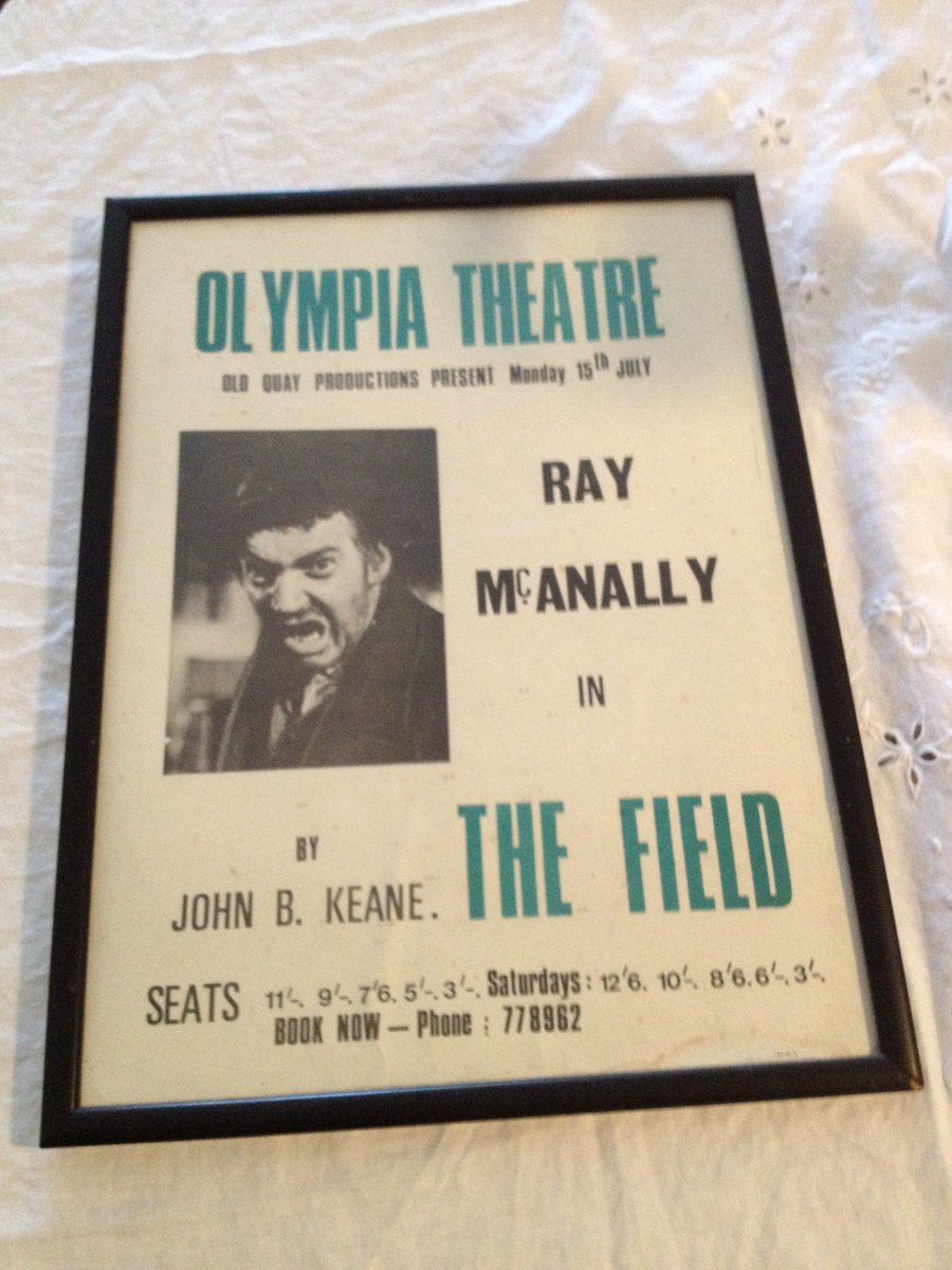 Olympia Theatre poster for Ray McAnally in The Field previously sold by us